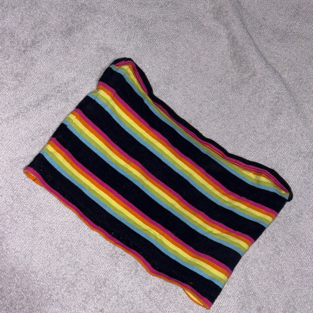 Striped Multicolor Crop Top
